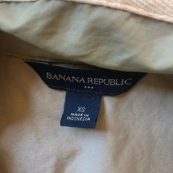 Banana Republic Trench Coat Taupe XS - Picture 5 of 8
